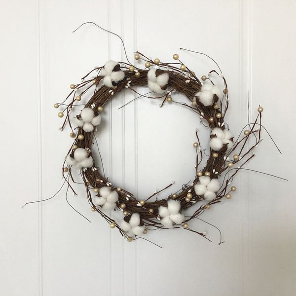 14 inches cotton dried flower white berries wreath christmas decoration wreaths lintel pendant
14 inches cotton dried flower white berries wreath christmas decoration wreaths lintel pendant