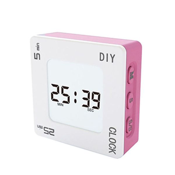 2020 new diy time management pomodoro timer creative square alarm clock for students