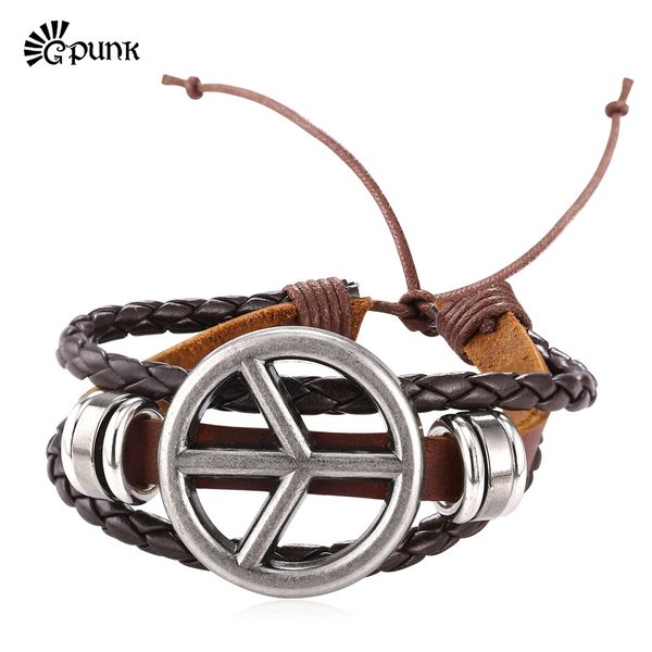 tennis peace sign women men handmade wrap bracelet antique silver color multilayer bracelets bangles wholesale vintage style h2137g, Golden;silver
tennis peace sign women men handmade wrap bracelet antique silver color multilayer bracelets bangles wholesale vintage style h2137g, Golden;silver