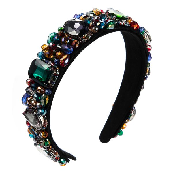hair accessories vintage baroque colorful crystal wide headband luxury geometric glass drill band bridal wedding banquet
hair accessories vintage baroque colorful crystal wide headband luxury geometric glass drill band bridal wedding banquet