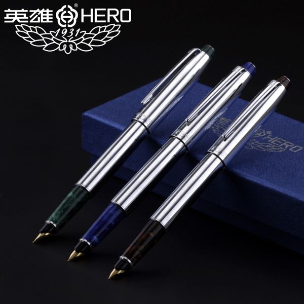 fountain pens traditional celluloid pen 0.5mm hero office and school supplies with box set as gift
fountain pens traditional celluloid pen 0.5mm hero office and school supplies with box set as gift