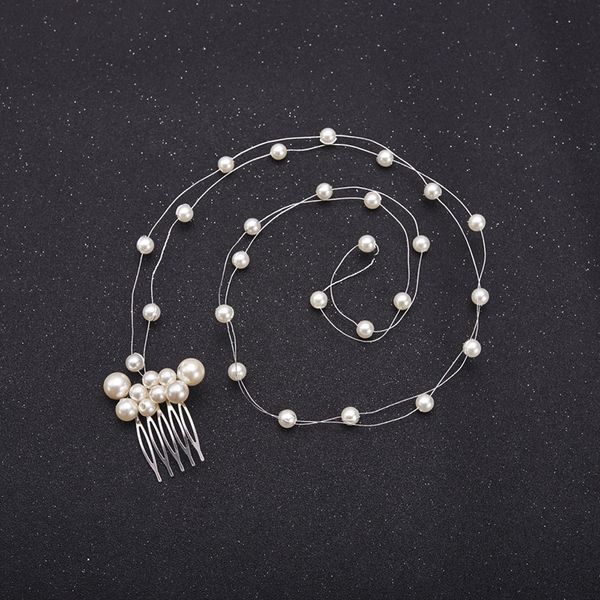 women pearl headband 150cm hair vine with hair comb bride pearl jewelry accessories bridal bridesmaid head jewelry, Golden;silver
women pearl headband 150cm hair vine with hair comb bride pearl jewelry accessories bridal bridesmaid head jewelry, Golden;silver