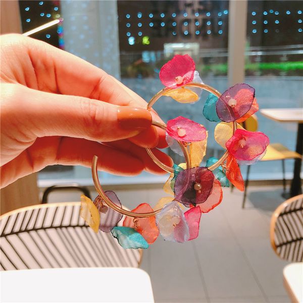 hoop & huggie woman big earring colorful petals earrings vacation style personality accessories fashion jewelry, Golden;silver
hoop & huggie woman big earring colorful petals earrings vacation style personality accessories fashion jewelry, Golden;silver