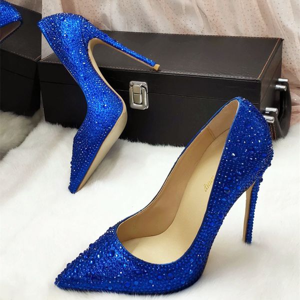 dress shoes 2021 summer fashion women pumps blue crystal rhinestone pointy toe heels stiletto high bridal wedding, Black
dress shoes 2021 summer fashion women pumps blue crystal rhinestone pointy toe heels stiletto high bridal wedding, Black