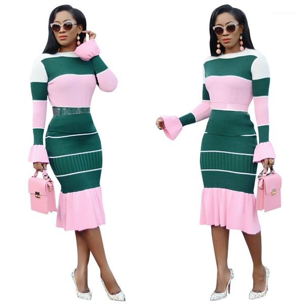 fit knit panelled dress sets long sleeve clothes high waist skirt two piece pants womens striped two piece dress slim, White
fit knit panelled dress sets long sleeve clothes high waist skirt two piece pants womens striped two piece dress slim, White