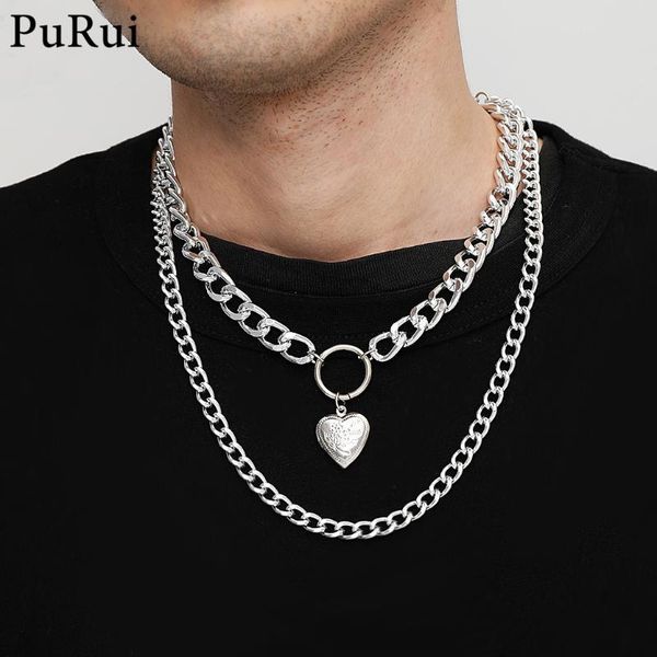 steampunk thicken chain necklace gold color sweet heart lovers pedant necklace for women gothic layered choker neck collar, Silver
steampunk thicken chain necklace gold color sweet heart lovers pedant necklace for women gothic layered choker neck collar, Silver