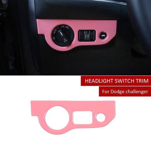 pink car left headlight switch button trim for dodge challenger 2015+ charger 2010+ car interior accessories
pink car left headlight switch button trim for dodge challenger 2015+ charger 2010+ car interior accessories