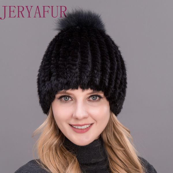 2020 echt nerz hut für frauen winter close hand-gewebt vertikale nerz beanies kappe mit fuchs pelz pom poms haar zubehör, Blue;gray
2020 echt nerz hut für frauen winter close hand-gewebt vertikale nerz beanies kappe mit fuchs pelz pom poms haar zubehör, Blue;gray