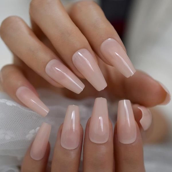 false nails plain nude extra long coffin tip ballerina flat end fake nail uv gel cover manicure artificial salon, Red;gold
false nails plain nude extra long coffin tip ballerina flat end fake nail uv gel cover manicure artificial salon, Red;gold