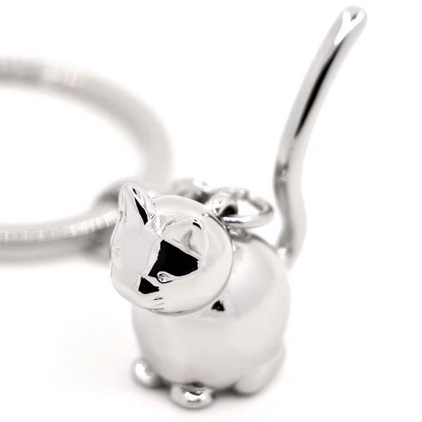 100pcs/lot cute 3d cat keychain women girl metal kitten car key ring handbag charm keys accessories jewelry love animals gift, Silver
100pcs/lot cute 3d cat keychain women girl metal kitten car key ring handbag charm keys accessories jewelry love animals gift, Silver