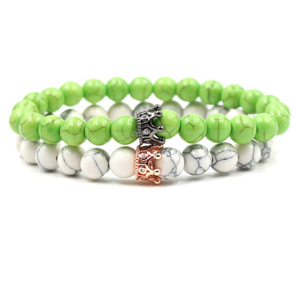 beaded, strands 2 set women men fashion jewelry micro inset zircon crown multicolor charm natural beads stone bracelet bangle wholesale, Black
beaded, strands 2 set women men fashion jewelry micro inset zircon crown multicolor charm natural beads stone bracelet bangle wholesale, Black