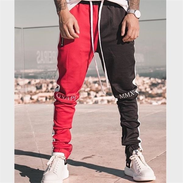 2020 men joggers patchwork gyms pants mens fitness cotton elastic slim stacked sweatpants men streetwear man sport long pants, Black
2020 men joggers patchwork gyms pants mens fitness cotton elastic slim stacked sweatpants men streetwear man sport long pants, Black