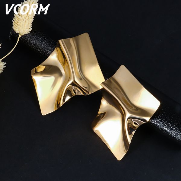 vcorm new vintage gold drop earrings for women statement geometric irregular metal dangle earrings 2020 femme fashion jewelry, Silver
vcorm new vintage gold drop earrings for women statement geometric irregular metal dangle earrings 2020 femme fashion jewelry, Silver