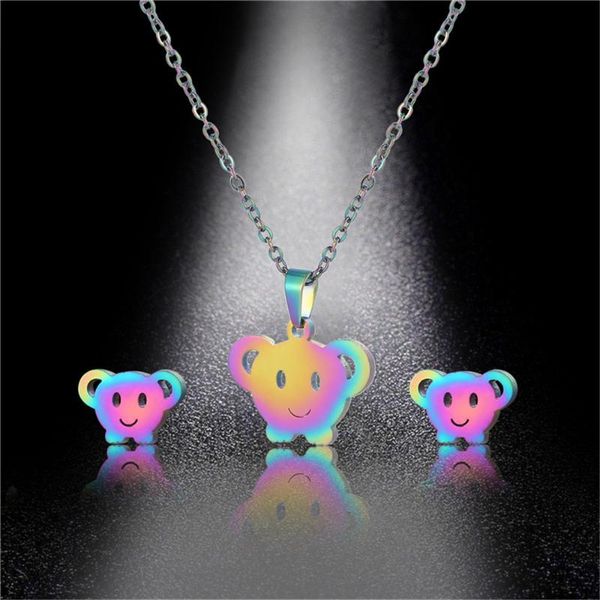qiamni stainless steel colorful cute cartoon animals necklace earring statement jewelry sets birthday party gift for women kids, Silver
qiamni stainless steel colorful cute cartoon animals necklace earring statement jewelry sets birthday party gift for women kids, Silver