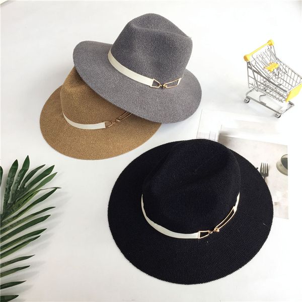 wide brim hats korea large straw women spring summer outdoors travel sun hat fashion england beach caps visors 7 colors adult, Blue;gray
wide brim hats korea large straw women spring summer outdoors travel sun hat fashion england beach caps visors 7 colors adult, Blue;gray