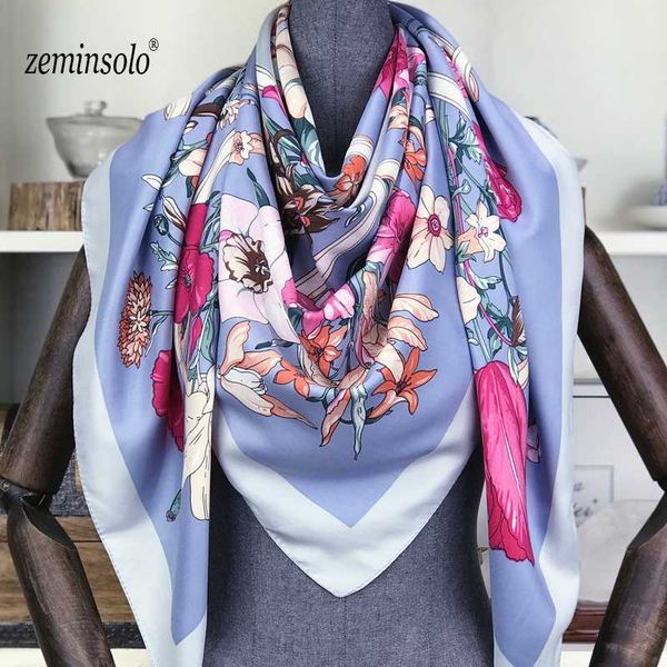 scarves zeminsolo 130*130cm 100% twill silk square scarf women print scarves&wraps hijab foulard bandana, Blue;gray
scarves zeminsolo 130*130cm 100% twill silk square scarf women print scarves&wraps hijab foulard bandana, Blue;gray