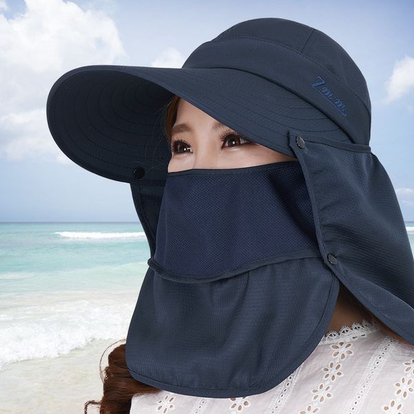 wide brim hats sun hat female summer sunbonnet anti-uv large folding fishing women outdoor full protection cap, Blue;gray
wide brim hats sun hat female summer sunbonnet anti-uv large folding fishing women outdoor full protection cap, Blue;gray