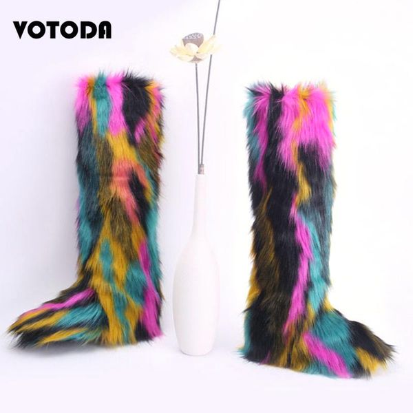 women boots fur snow boots winter warm luxury faux fur over the knee high style shoes fluffy plush colorful boot, Black
women boots fur snow boots winter warm luxury faux fur over the knee high style shoes fluffy plush colorful boot, Black
