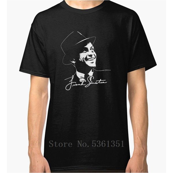 new frank sinatra - portrait and signature men's t-shirt size s-5xl normal short sleeve 100% cotton t shirts