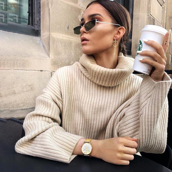 quevoon autumn winter 2019 sweater for women solid khaki loose knitted turlteneck sweaters crochet women's pullover fashion knit, White;black
quevoon autumn winter 2019 sweater for women solid khaki loose knitted turlteneck sweaters crochet women's pullover fashion knit, White;black