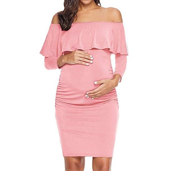 telotuny women's maternity dress women mom pregnancy maternity ruffles solid party dresses clothes pregnant woman dress #40, White
telotuny women's maternity dress women mom pregnancy maternity ruffles solid party dresses clothes pregnant woman dress #40, White