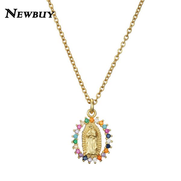 pendant necklaces cmoonry fashion rainbow color cz zirconia stone virgin mary necklace for women men christian jewelry collier femme, Silver
pendant necklaces cmoonry fashion rainbow color cz zirconia stone virgin mary necklace for women men christian jewelry collier femme, Silver
