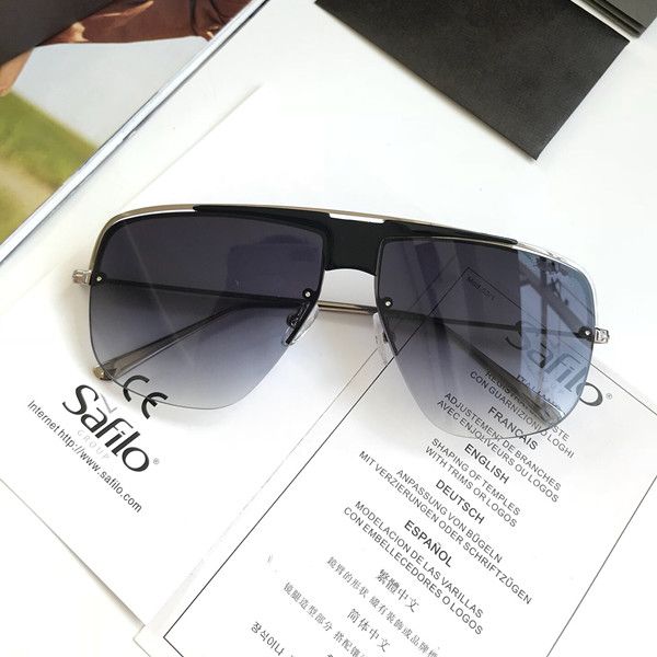 new luxury 0724 sunglasses for men designer fashion half frame uv protection lens popular summer style sunglasses come with case, White;black
new luxury 0724 sunglasses for men designer fashion half frame uv protection lens popular summer style sunglasses come with case, White;black