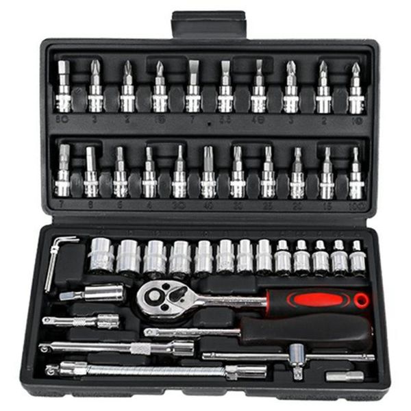 auto repair kit ratchet wrench set repair tool combination tire bicycle electric motorcycle disassembly maintenance 
auto repair kit ratchet wrench set repair tool combination tire bicycle electric motorcycle disassembly maintenance