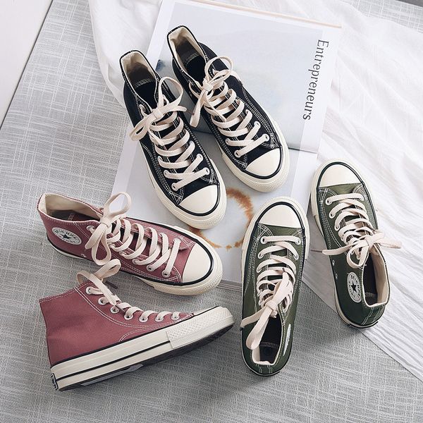 hight-canvas shoes female students korean casual shoes retro board shoes harajuku style ulzzang cloth, Black
hight-canvas shoes female students korean casual shoes retro board shoes harajuku style ulzzang cloth, Black