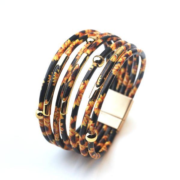 zg daisy bracelet leather women bracelet and 2020 fashionable elegant boho multi-layer wrap wide daisy jewelry, Golden;silver
zg daisy bracelet leather women bracelet and 2020 fashionable elegant boho multi-layer wrap wide daisy jewelry, Golden;silver