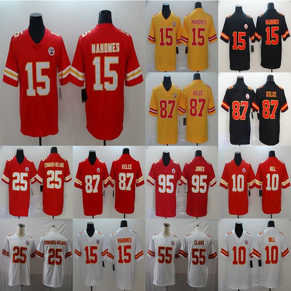 kansas city chiefs 15 patrick mahomes 25 clyde edwards-helaire 10 tyreek hill 55 frank clark football limited jersey, Black;red
kansas city chiefs 15 patrick mahomes 25 clyde edwards-helaire 10 tyreek hill 55 frank clark football limited jersey, Black;red