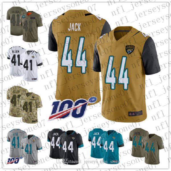 2020 Custom Mens youth jacksonville jaguars 41 Josh Allen 44 Myles Jack white black Football 100th Season Vapor Limited Jersey
2020 Custom Mens youth jacksonville jaguars 41 Josh Allen 44 Myles Jack white black Football 100th Season Vapor Limited Jersey