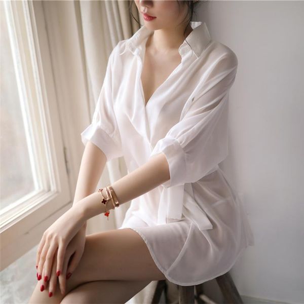 night dress sleepwear plus size chiffon nightwear see throught pijama transparan lingerie women deep v boyfriend shirts, Black;red
night dress sleepwear plus size chiffon nightwear see throught pijama transparan lingerie women deep v boyfriend shirts, Black;red