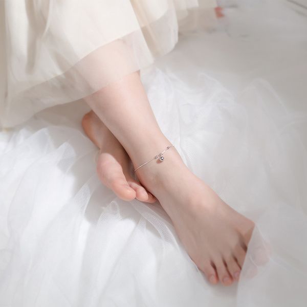 modian cute bells tiny ball anklect for women fashion 925 sterling silver link chain anklet japanese style fine gewelry gift, Golden;silver
modian cute bells tiny ball anklect for women fashion 925 sterling silver link chain anklet japanese style fine gewelry gift, Golden;silver