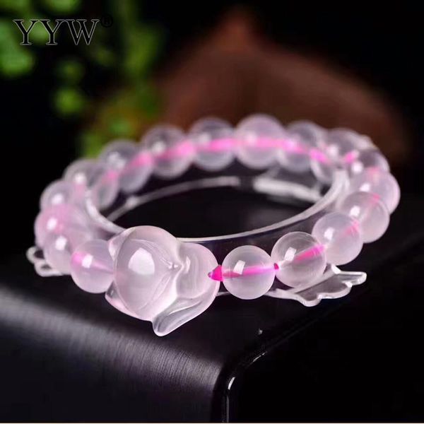 rose bracelet quartz transparent polished smooth pink beads pendant woman luxury elegant bangle grace romantic girls gifts, Black
rose bracelet quartz transparent polished smooth pink beads pendant woman luxury elegant bangle grace romantic girls gifts, Black