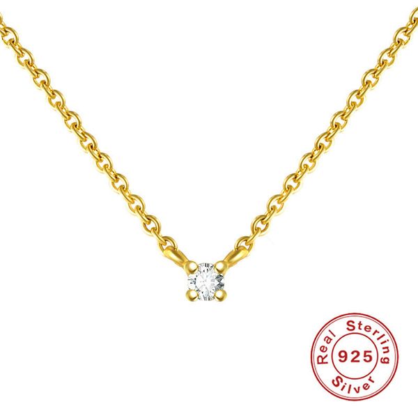 JuneRain Brand Real 925 Sterling Silver Pendant Necklace Shining Prong Setting Cubic Zircon Crystal Necklace Long Clavicle Chain Necklaces
JuneRain Brand Real 925 Sterling Silver Pendant Necklace Shining Prong Setting Cubic Zircon Crystal Necklace Long Clavicle Chain Necklaces