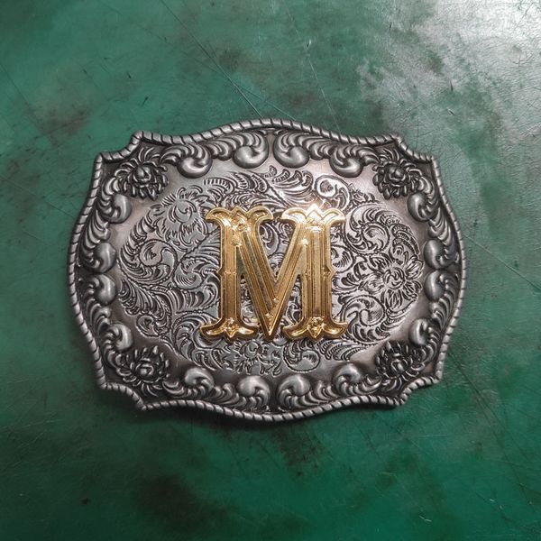 1 pcs mens silver flower m initial letter belt buckle fashion cowboy leather belts hooks for 4cm belt, Slivery;black
1 pcs mens silver flower m initial letter belt buckle fashion cowboy leather belts hooks for 4cm belt, Slivery;black