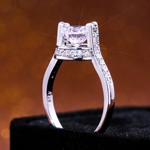 februaryfrost brand designer trendy creative women ring super clear stone suspension middle cubic zircon design surprise gift for girlfriend, Slivery;golden
februaryfrost brand designer trendy creative women ring super clear stone suspension middle cubic zircon design surprise gift for girlfriend, Slivery;golden