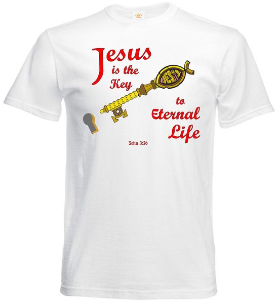 fashion men t shirt jesus is the key to eternal life john 3:36 bible scripure prayer t shirt summer t-shirt
fashion men t shirt jesus is the key to eternal life john 3:36 bible scripure prayer t shirt summer t-shirt