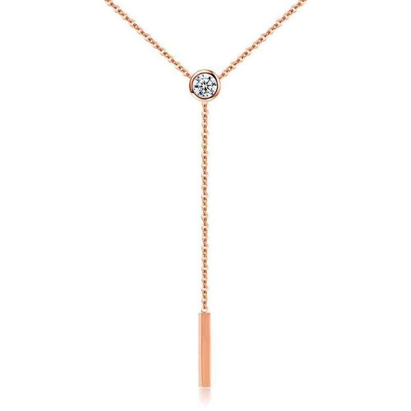 fine style creative tassel cubic zirconia pendant necklaces rose gold stainless steel female chain necklace n17069, Silver
fine style creative tassel cubic zirconia pendant necklaces rose gold stainless steel female chain necklace n17069, Silver
