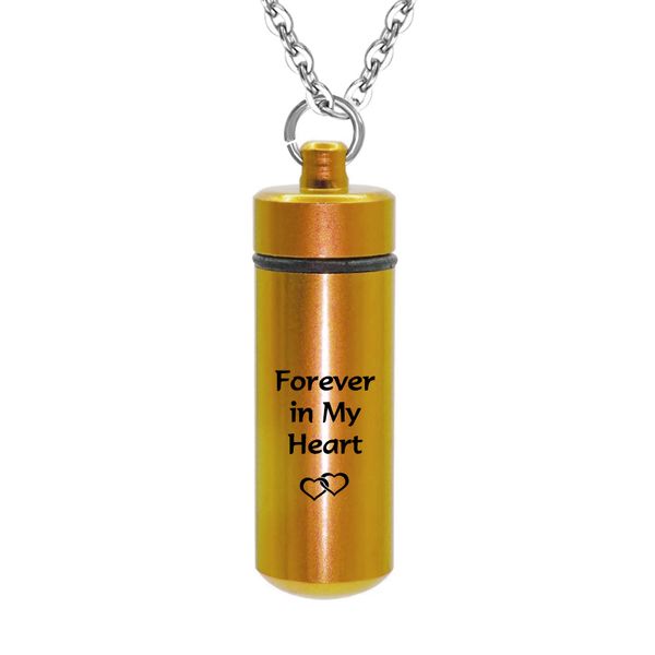 pet/human ashes urn aluminum alloy cylinder necklace cremation urn keepsake jewekry -forever in my heart, Silver
pet/human ashes urn aluminum alloy cylinder necklace cremation urn keepsake jewekry -forever in my heart, Silver