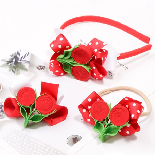 christmas hair accessories polka dot bow cherry hair rope kids headband band head hoop headwear clips, Slivery;white
christmas hair accessories polka dot bow cherry hair rope kids headband band head hoop headwear clips, Slivery;white