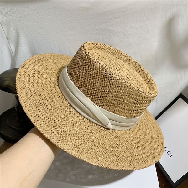 stingy brim hats summer hat flat straw female sunbonnet raffia beach holiday sun fisherman fashion korean style birthday gift, Blue;gray
stingy brim hats summer hat flat straw female sunbonnet raffia beach holiday sun fisherman fashion korean style birthday gift, Blue;gray