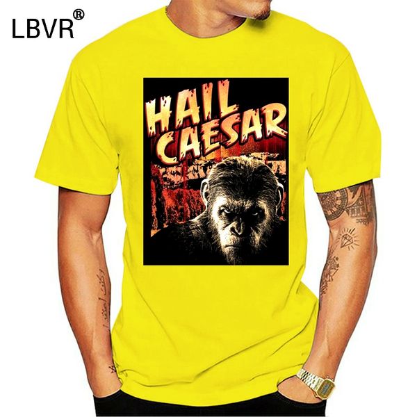 planet of the apes hail caesar black t-shirt cotton new trends tee shirt