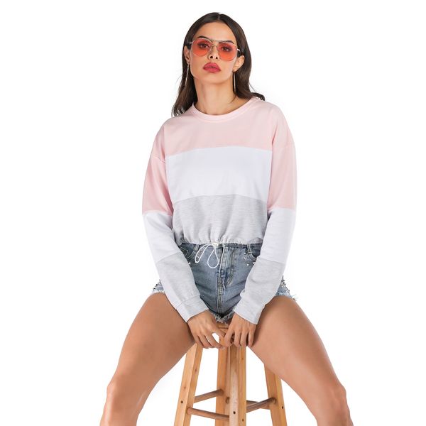 autumn/winter 2020 women's latest splicing color contrast round neck fashion sweater women's thin short casual loose, Black
autumn/winter 2020 women's latest splicing color contrast round neck fashion sweater women's thin short casual loose, Black