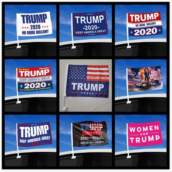 fashion trump car flag 45*30cm 2020 us presidential election trump flag car window flag including flagpole dda475-2
fashion trump car flag 45*30cm 2020 us presidential election trump flag car window flag including flagpole dda475-2