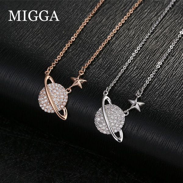 migga micro paved cubic zircon planet star necklace chain rose gold color cz crystal pendant jewelry, Silver
migga micro paved cubic zircon planet star necklace chain rose gold color cz crystal pendant jewelry, Silver
