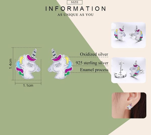 wholesale 100% 925 sterling silver colorful unicorn memory stud earrings for women sterling silver jewelry gift11, Golden;silver
wholesale 100% 925 sterling silver colorful unicorn memory stud earrings for women sterling silver jewelry gift11, Golden;silver