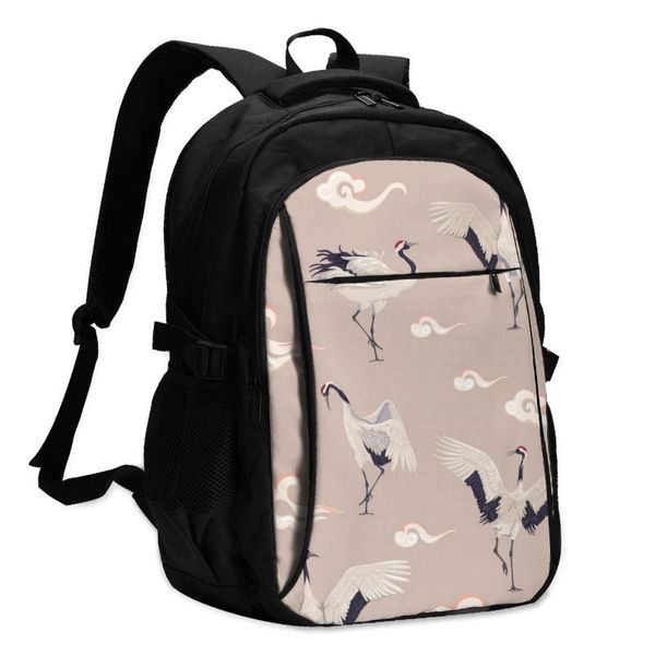usb charging lapwomen's backpack for teenage students girls school backpack japanese cranes and clouds travel bagpack
usb charging lapwomen's backpack for teenage students girls school backpack japanese cranes and clouds travel bagpack