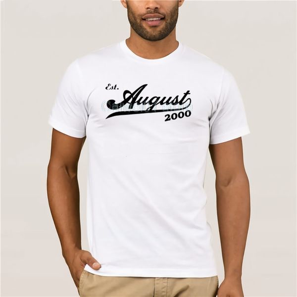summer mens t shirt funny august 2000 18th b day 18 yrs old gift for men men trendy creative graphic t-shirt top
summer mens t shirt funny august 2000 18th b day 18 yrs old gift for men men trendy creative graphic t-shirt top